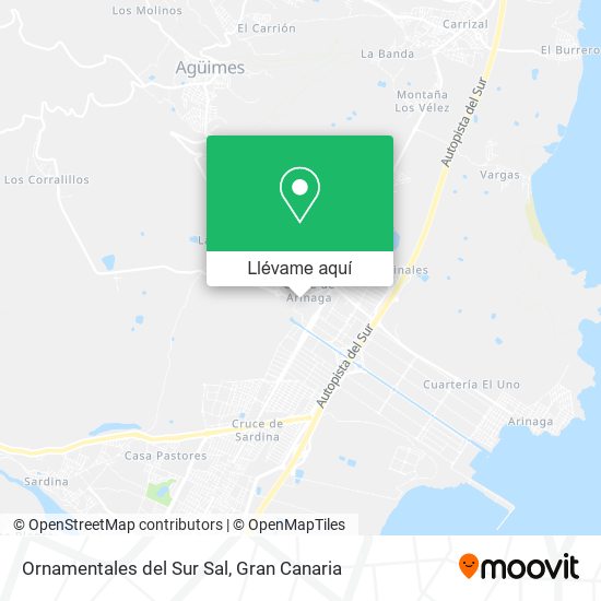 Mapa Ornamentales del Sur Sal