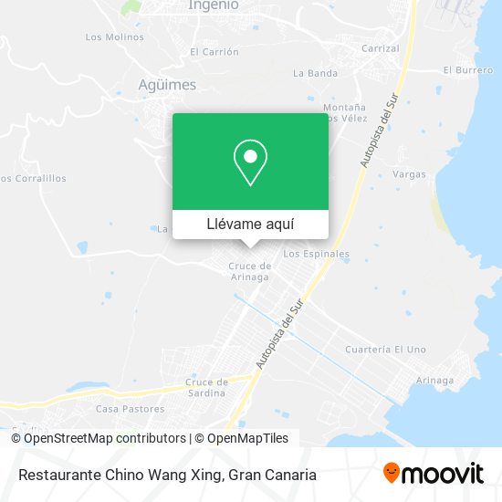 Mapa Restaurante Chino Wang Xing
