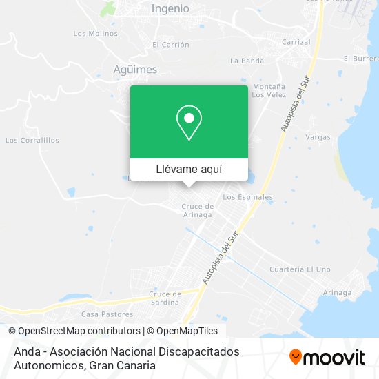 Mapa Anda - Asociación Nacional Discapacitados Autonomicos