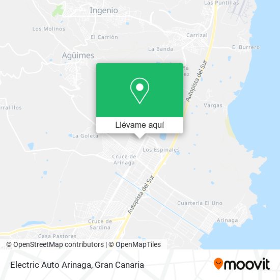 Mapa Electric Auto Arinaga