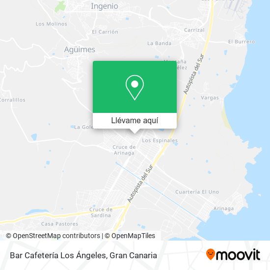 Mapa Bar Cafetería Los Ángeles
