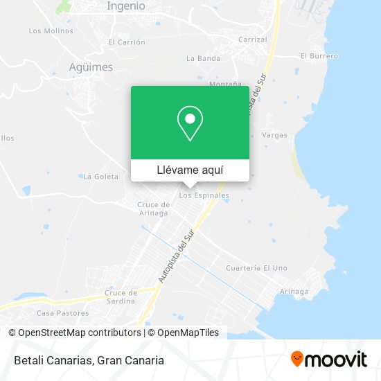 Mapa Betali Canarias