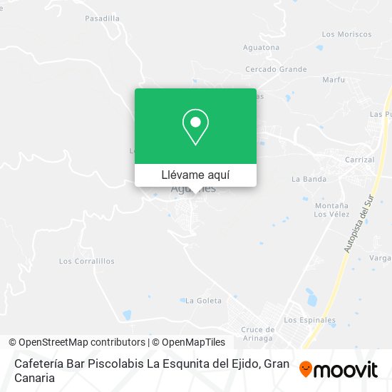 Mapa Cafetería Bar Piscolabis La Esqunita del Ejido