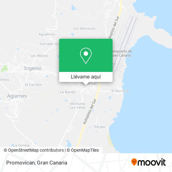 Mapa Promovican