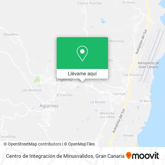 Mapa Centro de Integración de Minusvalidos