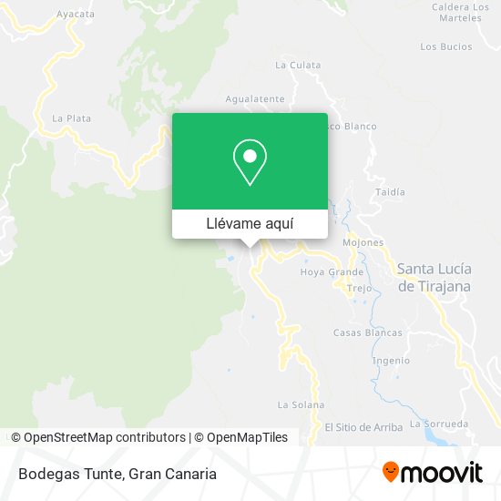 Mapa Bodegas Tunte