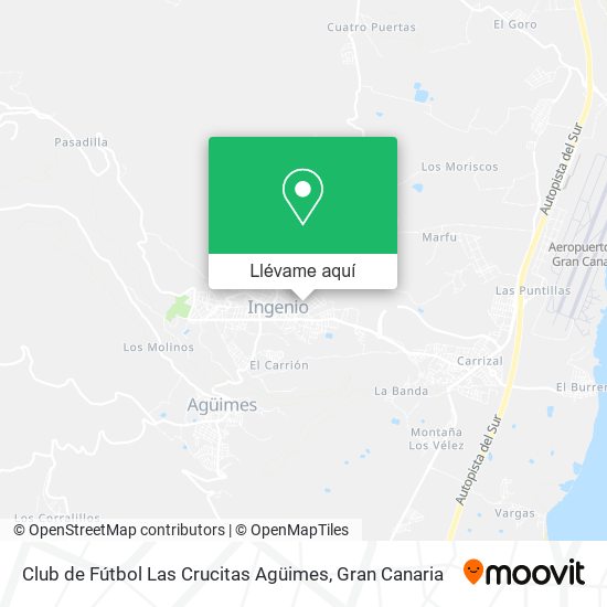 Mapa Club de Fútbol Las Crucitas Agüimes