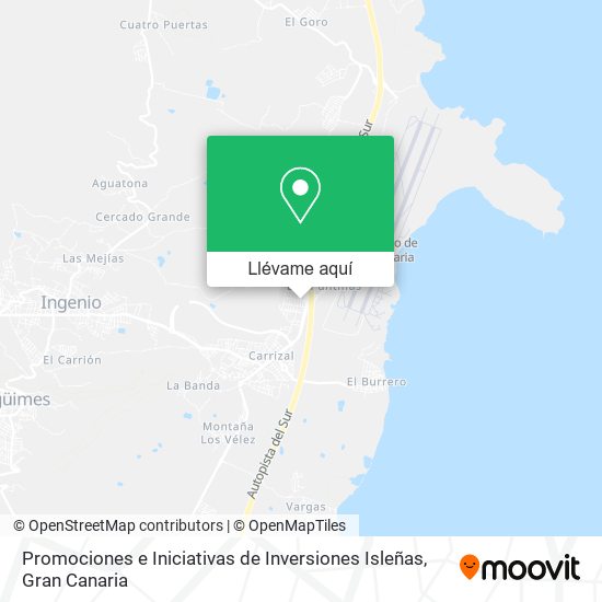 Mapa Promociones e Iniciativas de Inversiones Isleñas