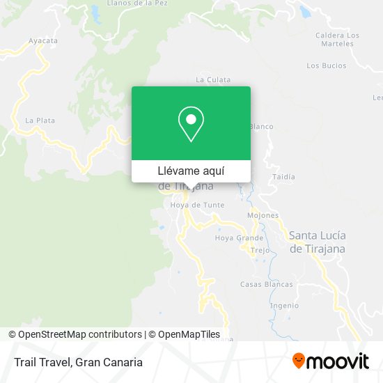 Mapa Trail Travel