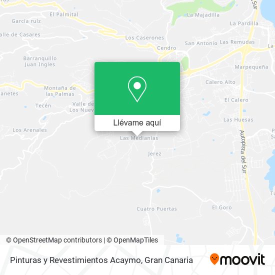 Mapa Pinturas y Revestimientos Acaymo