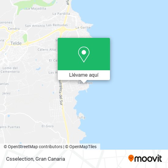 Mapa Csselection