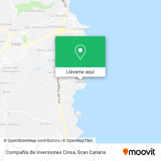Mapa Compañía de Inversiones Cinsa