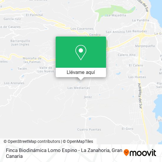 Mapa Finca Biodinámica Lomo Espino - La Zanahoria