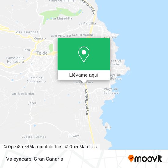 Mapa Valeyacars