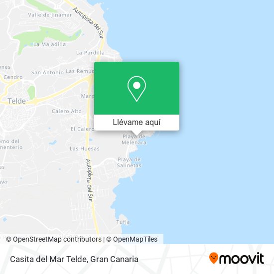 Mapa Casita del Mar Telde