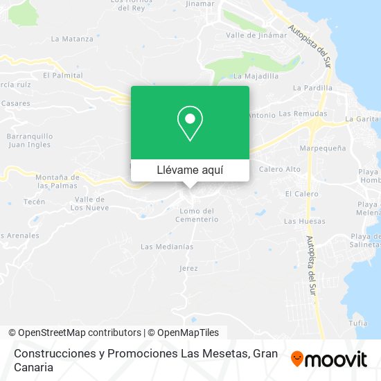 Mapa Construcciones y Promociones Las Mesetas