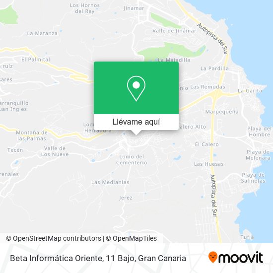 Mapa Beta Informática Oriente, 11 Bajo