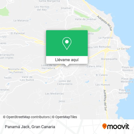 Mapa Panamá Jack