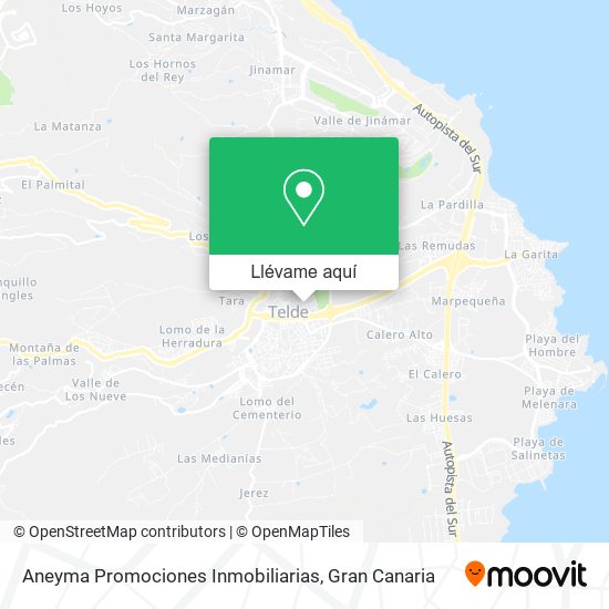Mapa Aneyma Promociones Inmobiliarias