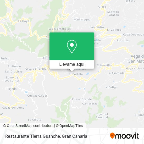 Mapa Restaurante Tierra Guanche