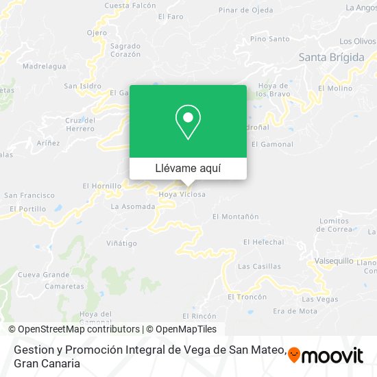 Mapa Gestion y Promoción Integral de Vega de San Mateo