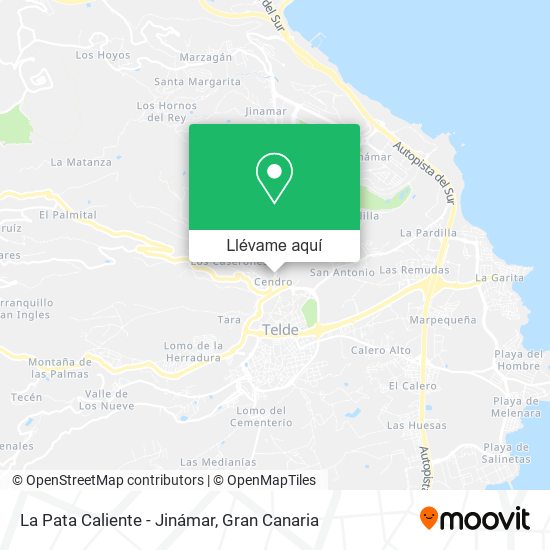Mapa La Pata Caliente - Jinámar