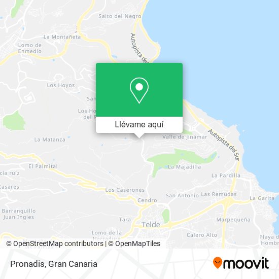 Mapa Pronadis