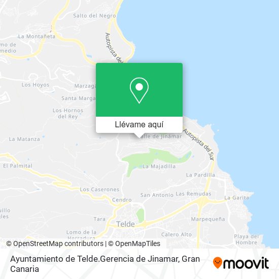 Mapa Ayuntamiento de Telde.Gerencia de Jinamar