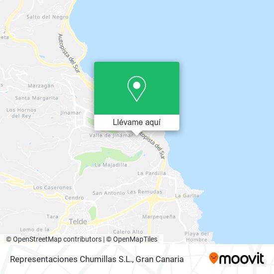 Mapa Representaciones Chumillas S.L.