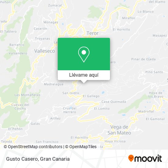 Mapa Gusto Casero