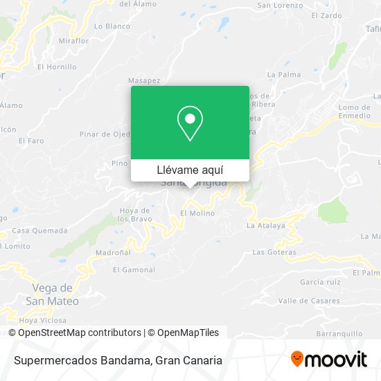 Mapa Supermercados Bandama