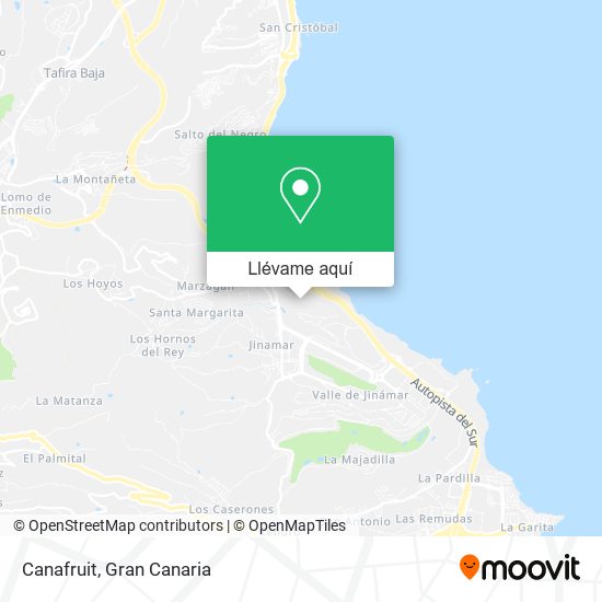 Mapa Canafruit