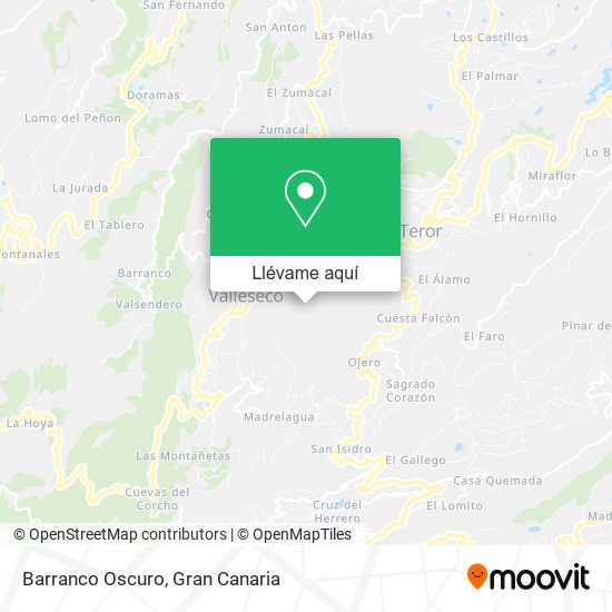 Mapa Barranco Oscuro