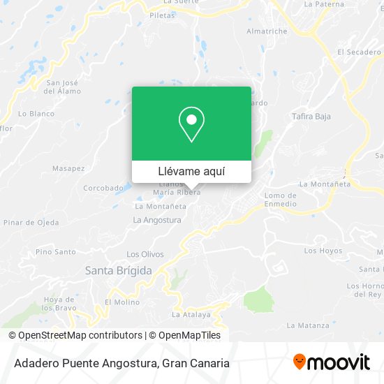 Mapa Adadero Puente Angostura