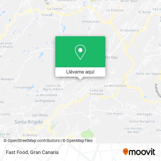 Mapa Fast Food
