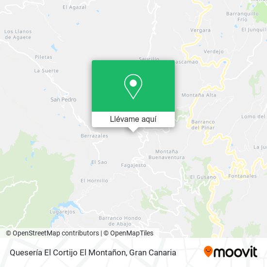 Mapa Quesería El Cortijo El Montañon