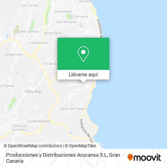 Mapa Producciones y Distribuciones Arucansa S.L