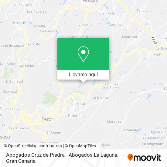 Mapa Abogados Cruz de Piedra - Abogados La Laguna