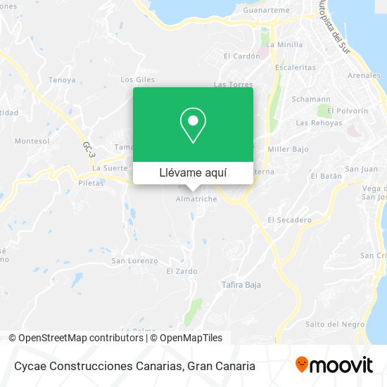 Mapa Cycae Construcciones Canarias