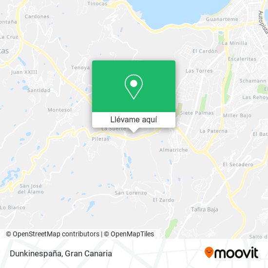 Mapa Dunkinespaña