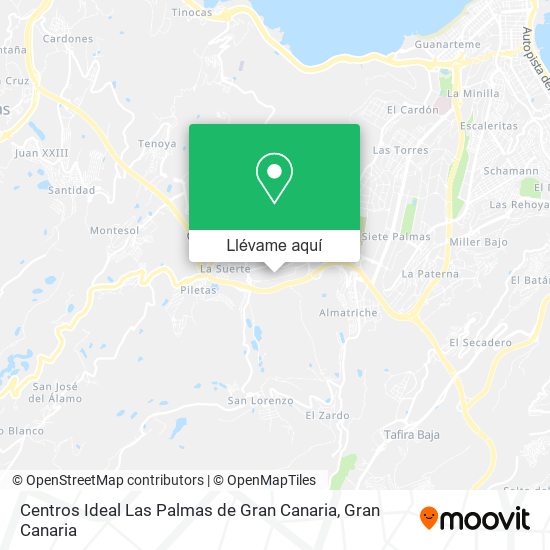 Mapa Centros Ideal Las Palmas de Gran Canaria