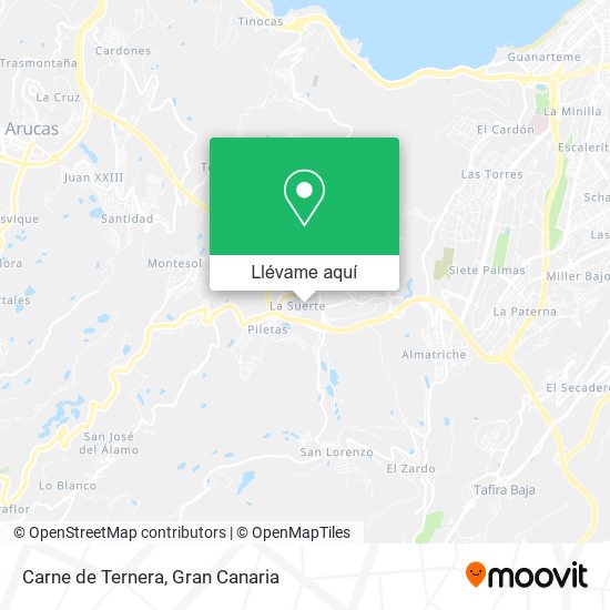 Mapa Carne de Ternera