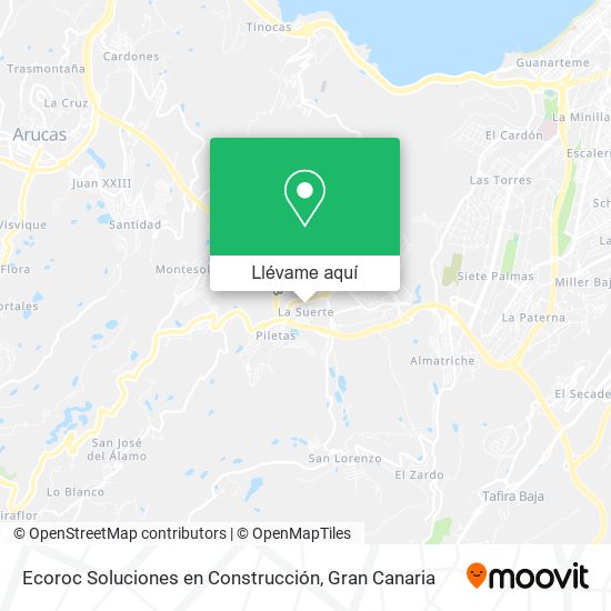 Mapa Ecoroc Soluciones en Construcción