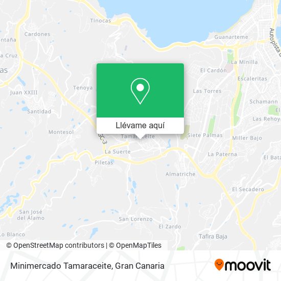 Mapa Minimercado Tamaraceite