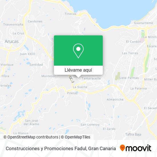 Mapa Construcciones y Promociones Fadul