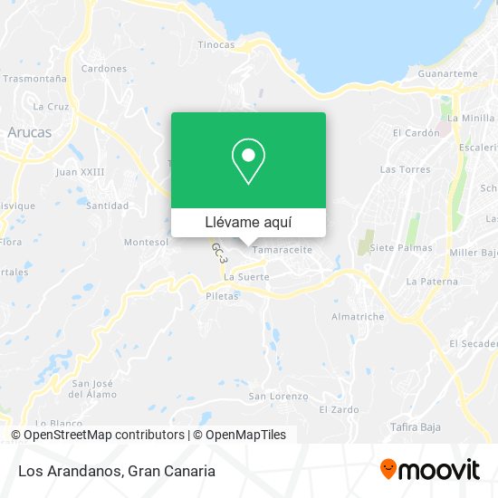 Mapa Los Arandanos