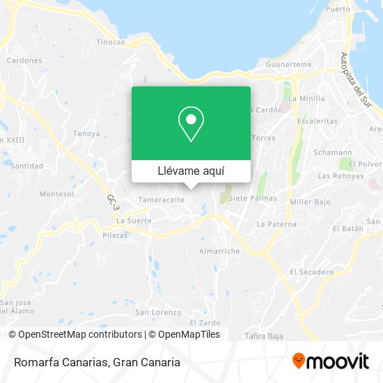 Mapa Romarfa Canarias