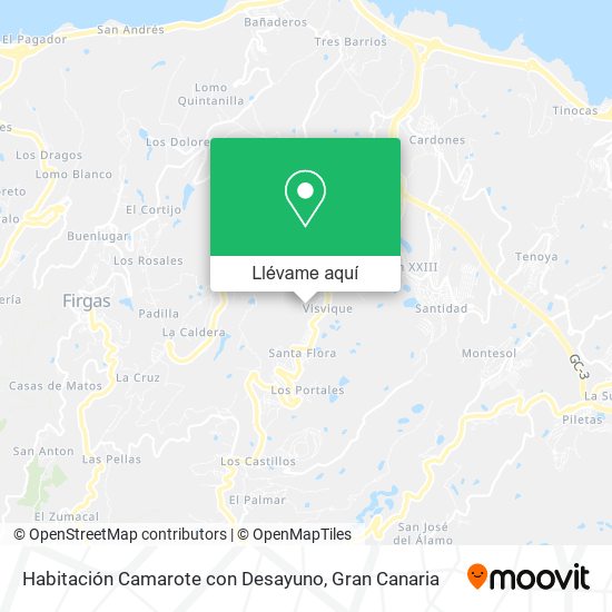 Mapa Habitación Camarote con Desayuno