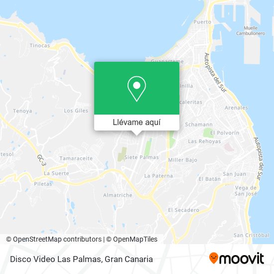 Mapa Disco Video Las Palmas