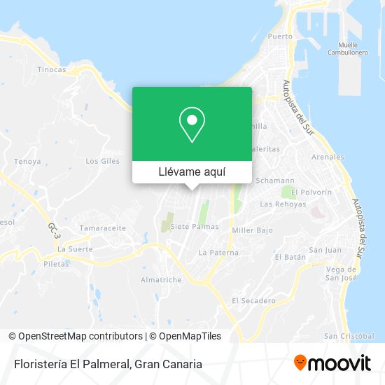 Mapa Floristería El Palmeral